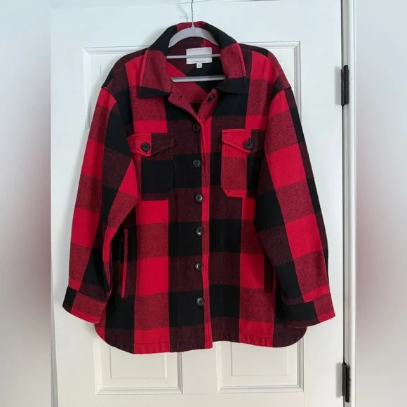 Lucky Brand Flannel Shirt Jacket - Picture 2 of 5